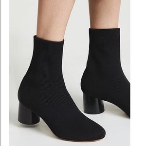Vince Tasha knit sock boots. Black. Size 8.